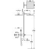 Tres B-SYSTEM Zestaw baterii termostatycznej podtynkowej 2-drożnej B-system prysznicowej-30725204NM